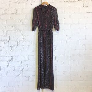 Victoria’s Secret Grey/Blue Tribal Print Maxi